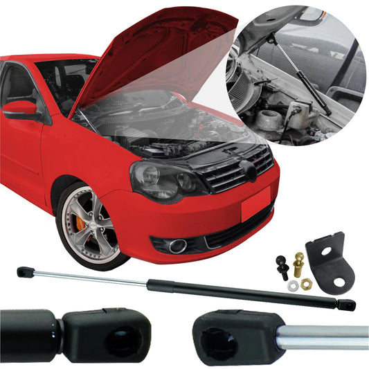 Kit Adaptação Amortecedor Capo VW Polo 2007 08 09 10 11 2012