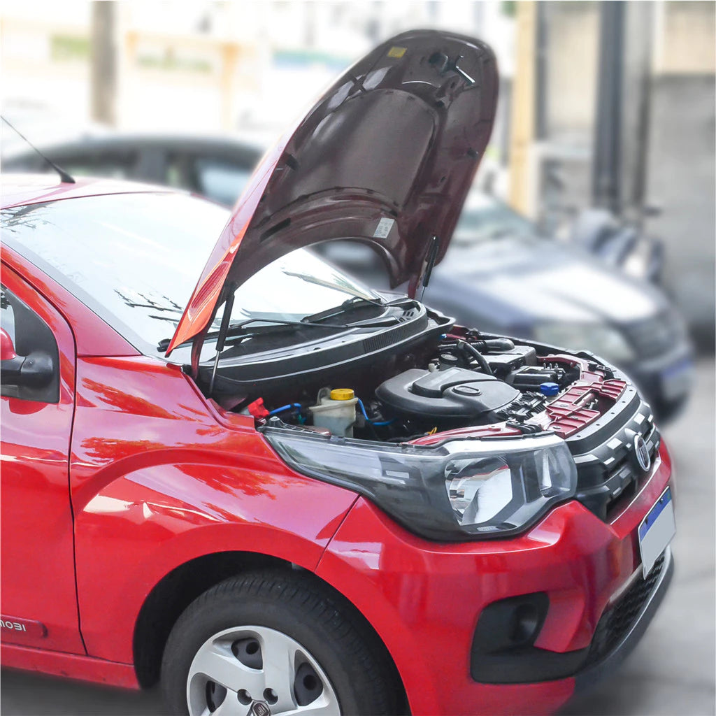 Kit Adaptação Amortecedor Capô FIAT MOBI 2018 2019 2020 21 22 23 24 25