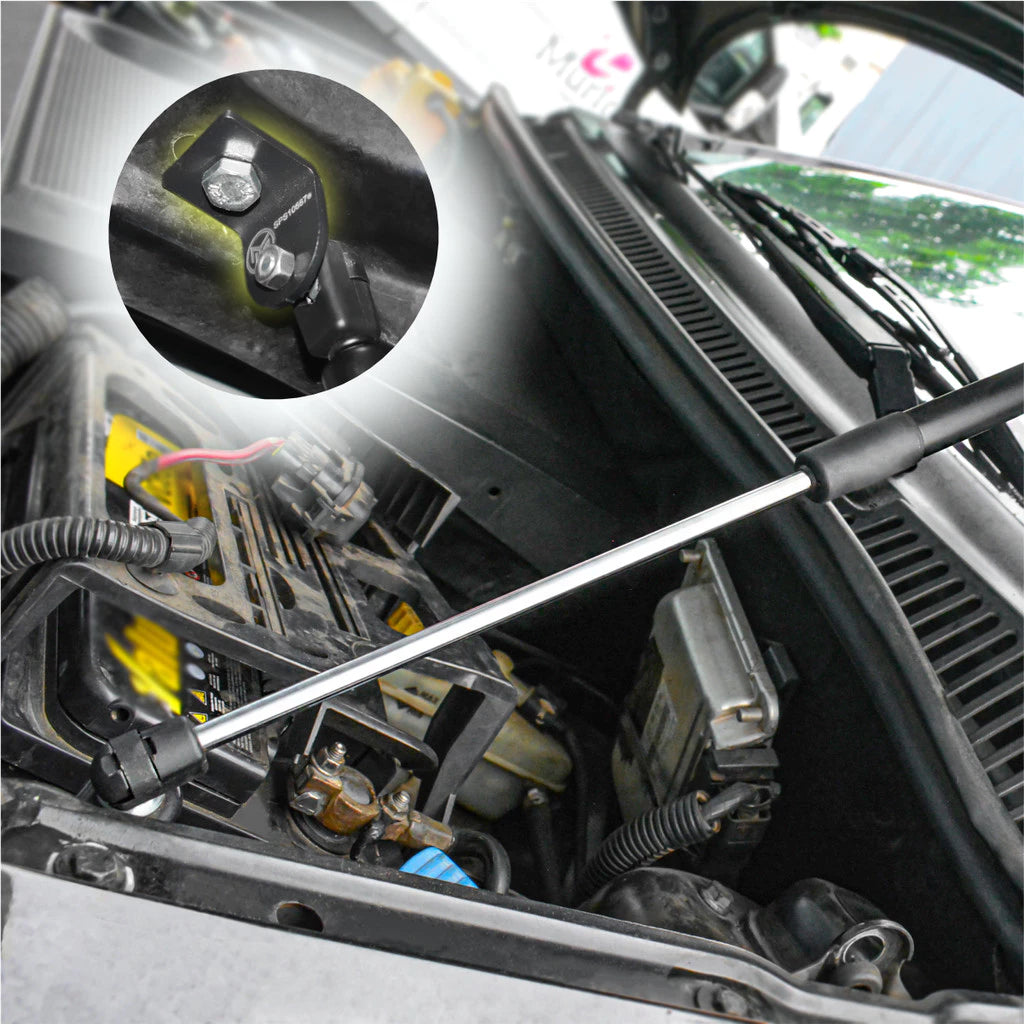 Kit Adaptação Amortecedor Capô - Volkswagen Fox/ Space Fox / Crossfox 2003 04 05 06 07 08 09