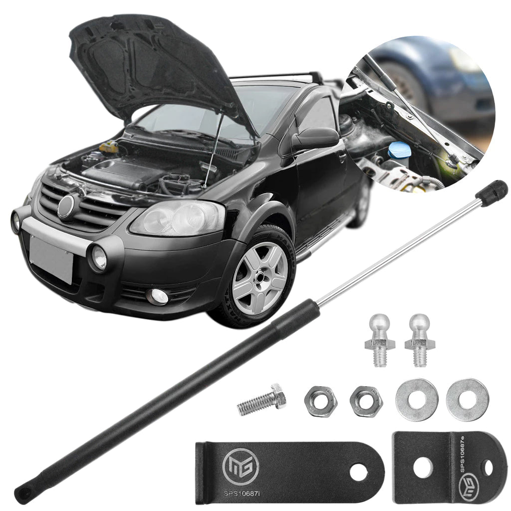 Kit Adaptação Amortecedor Capô - Volkswagen Fox/ Space Fox / Crossfox 2003 04 05 06 07 08 09