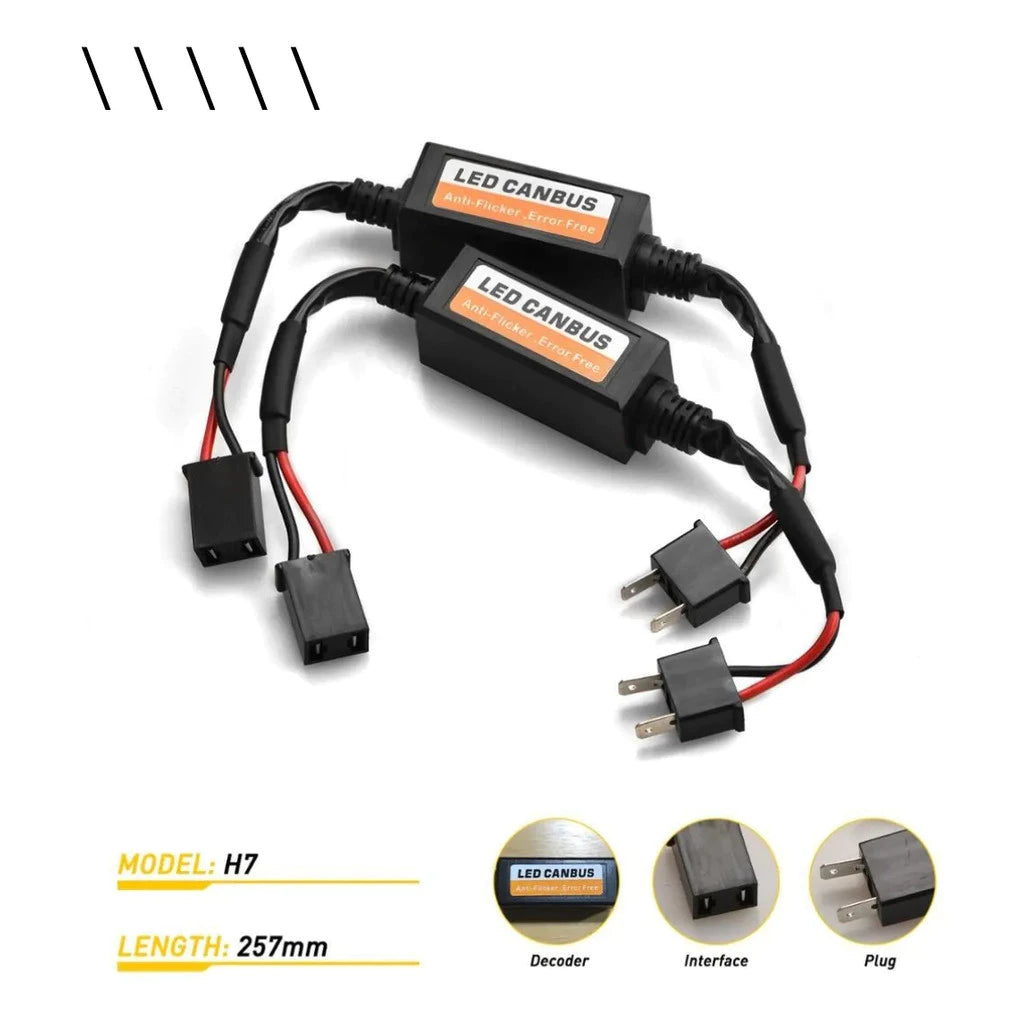 Kit Resistor Canbus Canceller 12v 50w Erro Free - Farol